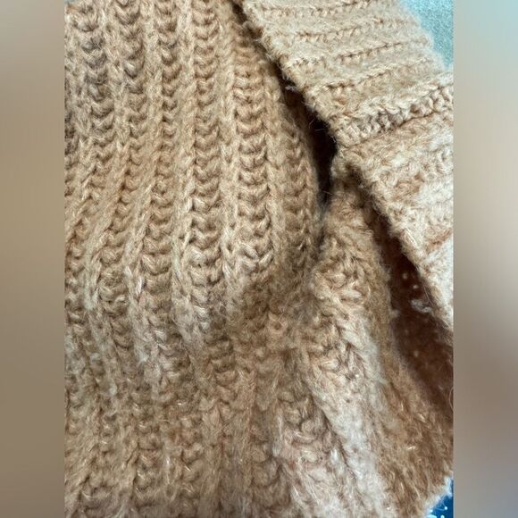 Free People Alpaca & Wool Blend Papaya Chunky Knit Sweater - Picture 8 of 12